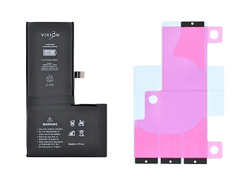 Аккумулятор Vixion для телефона Apple iPhone X, усиленная 2960мАч, с монтажным скотчем