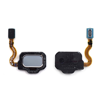 Кнопка HOME, сканер отпечатка для телефона Samsung G950F, G955F (S8, S8 Plus) в сборе (серебро)