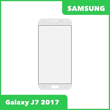 Стекло для переклейки дисплея Samsung Galaxy J7 2017 (J730F), белый