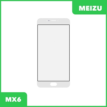 Стекло для переклейки дисплея Meizu MX6, белый