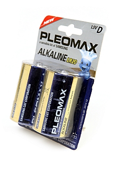 Батарейка (элемент питания) PleoMax LR20 BL2, 1 штука