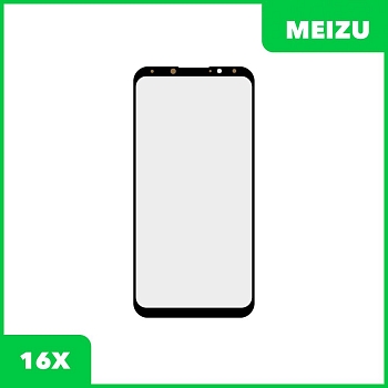Стекло для переклейки дисплея Meizu 16X, черный