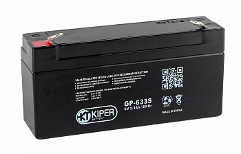 Аккумуляторная батарея Kiper GP-633, 6В, 3.3Ач